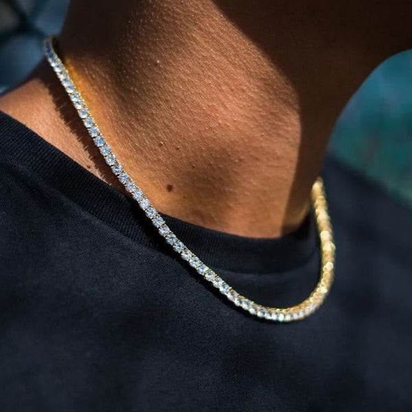 Iced Up London Iced Out Chain <br> 4mm Tennis <br> (18K Gold)