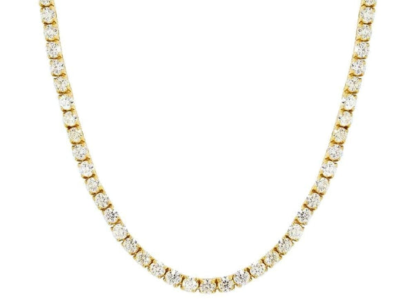 Iced Up London 16inch Iced Out Chain <br> 4mm Tennis <br> (18K Gold)
