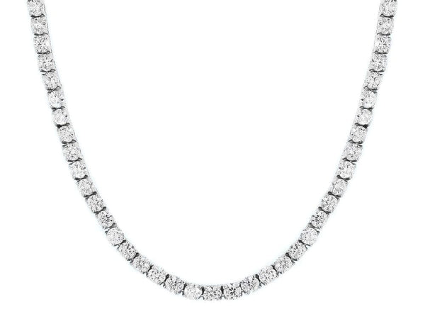 Iced Up London 16inch Iced Out Chain <br> 4mm Tennis <br> (White Gold)