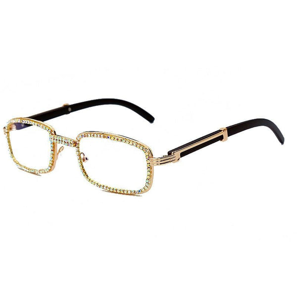 Iced Up London Glasses Gold Iced Out Glasses <br> Buffs <br> (Gold)