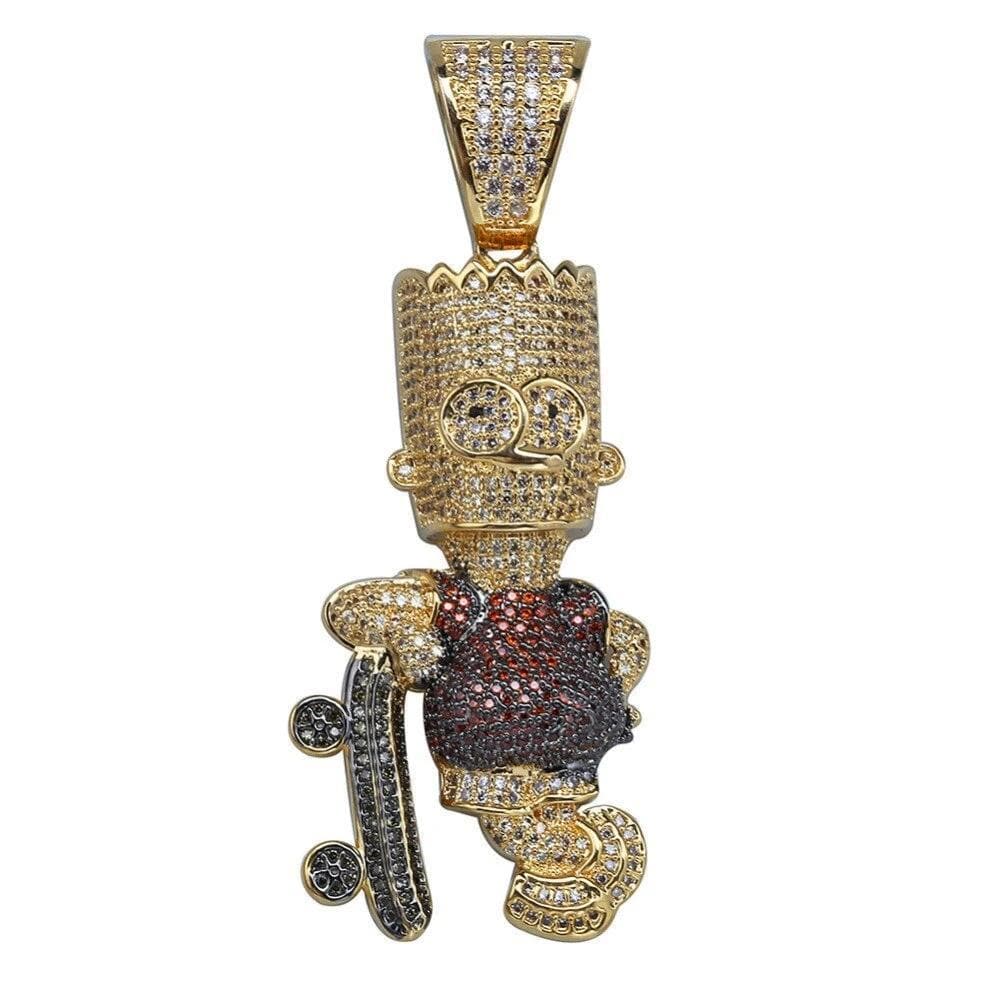 Iced out bart simpson chain hotsell
