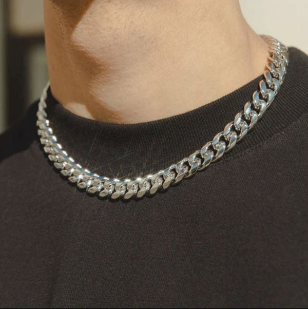 Iced Up London 12mm Cuban Chain <br> (White Gold)