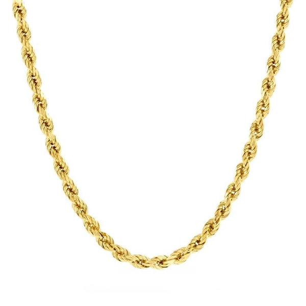 Iced Up London 18inch 3mm Rope Chain <br> (14K Gold)
