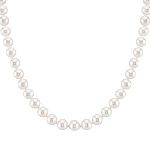 Iced Up London 4MM / 16inch 4/6/8mm Pearl Necklace <br> (White)