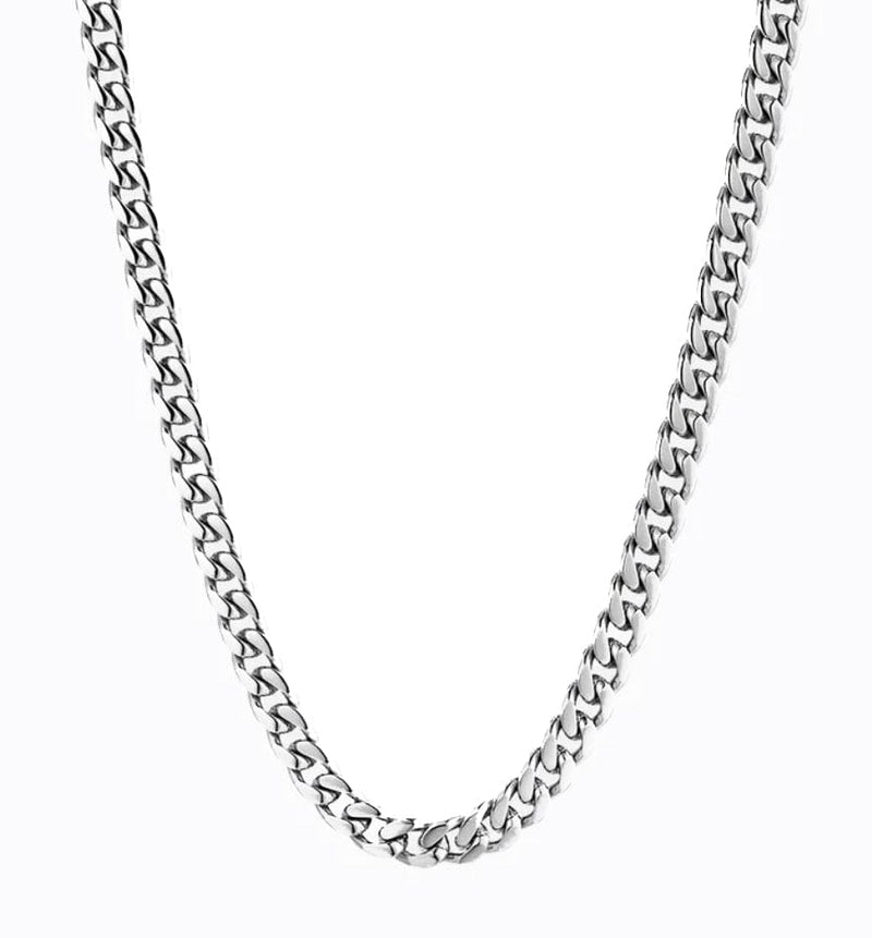 Iced Up London 16inch 6mm Cuban Chain <br> (White Gold)