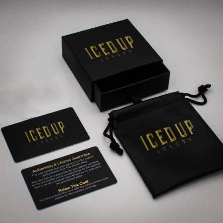 Iced Up London Bracelet Iced Out Bracelet <br> 12mm Personality Baguette <br> (18K Gold)