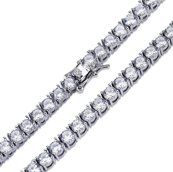 Iced Up London Bracelet Iced Out Bracelet <br> S925 Tennis 3mm <br> (White Gold)