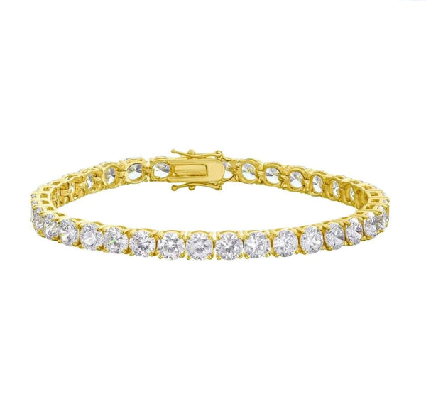 Iced Up London Bracelet Iced Out Bracelet <br> Tennis 5mm <br> (18K Gold)