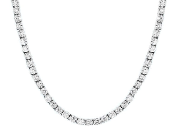 Iced Up London 16inch Iced Out Chain <br> 3mm Tennis <br> (White Gold)