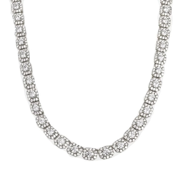 Iced Out Clustered Tennis Chain | Iced Up London