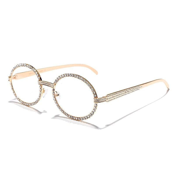 Iced Up London Glasses Gold Iced Out Glasses <br> Huncho <br> (Gold)
