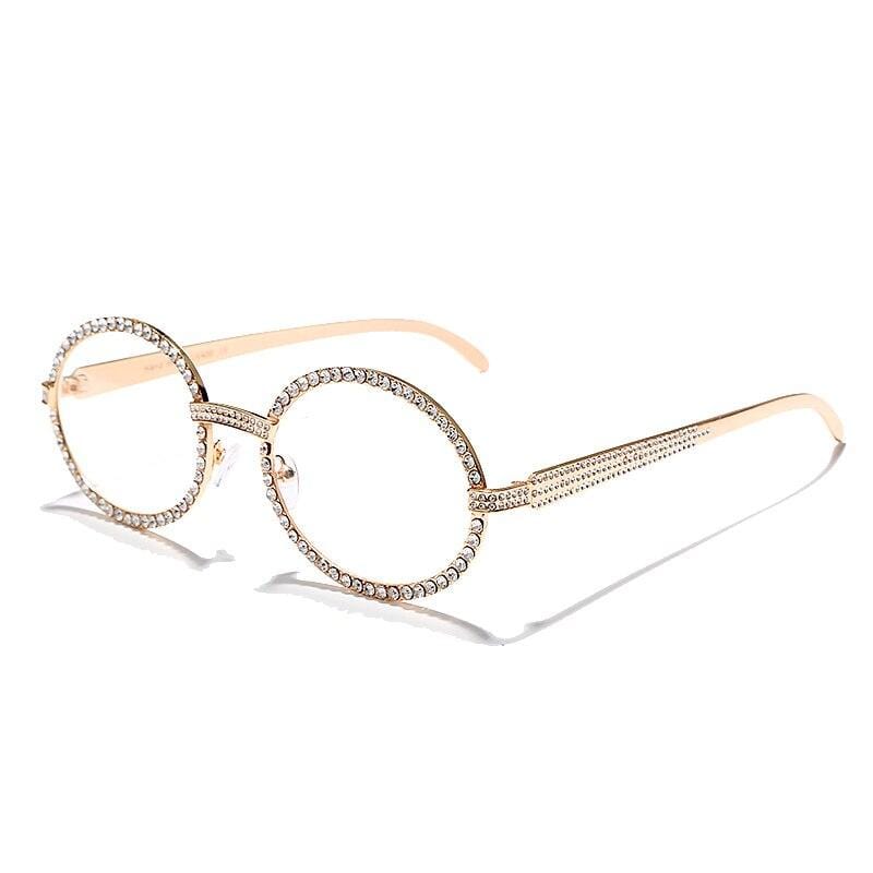 Iced Up London Glasses Gold Iced Out Glasses <br> Huncho <br> (Gold)