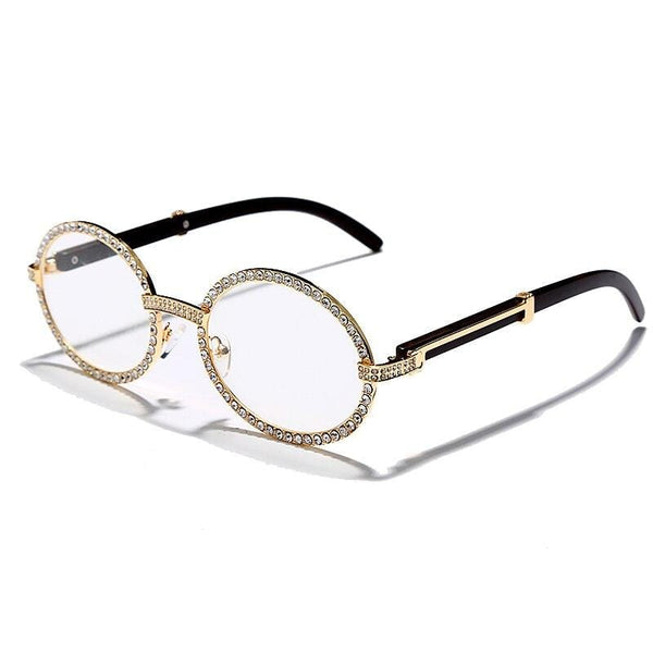 Iced Up London Glasses Gold Iced Out Glasses <br> Miami <br> (Gold)