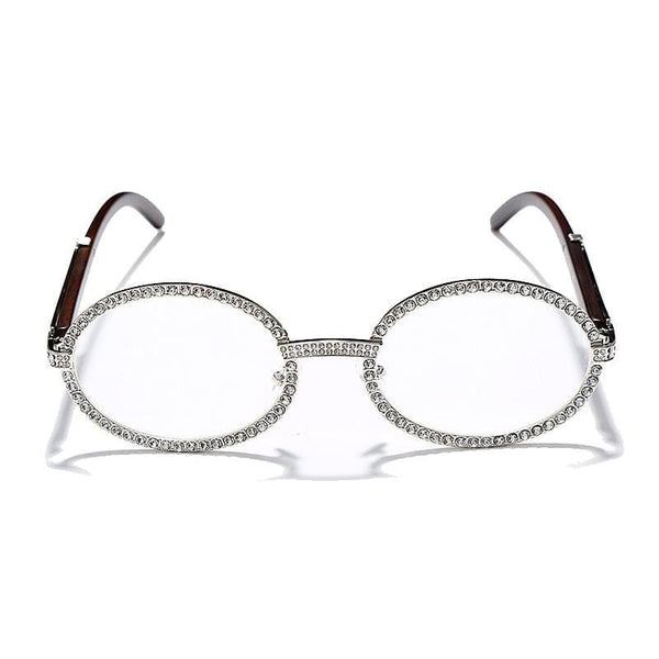 Iced Up London Glasses Silver Iced Out Glasses <br> Miami <br> (Silver)