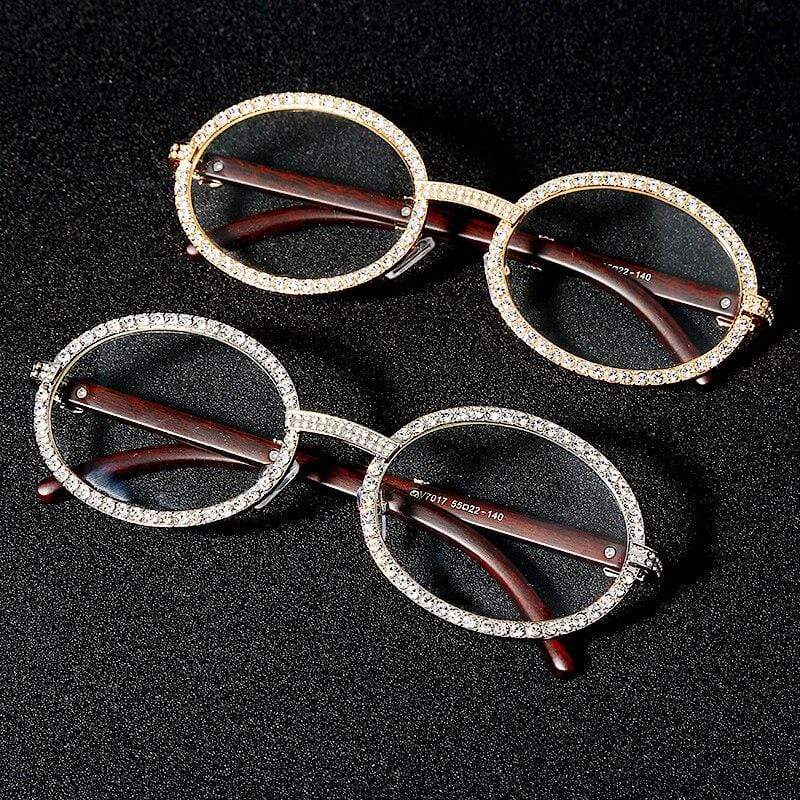 Iced Up London Glasses Silver Iced Out Glasses <br> Miami <br> (Silver)