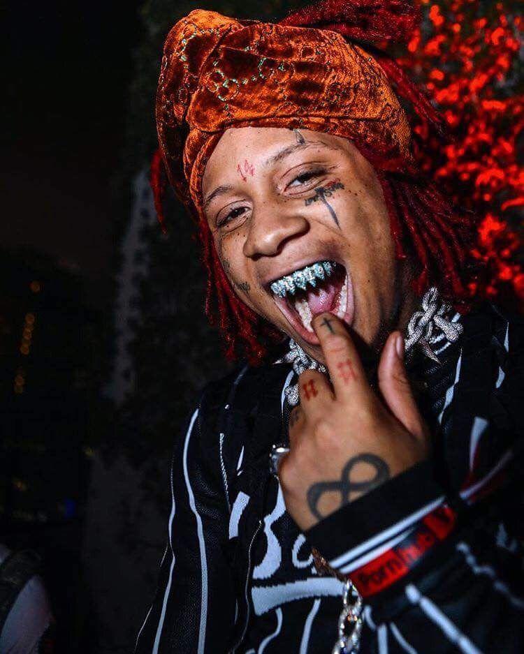 Iced Up London Grillz Iced Out Grillz <br> Trippie Redd 14 <br> (White Gold)