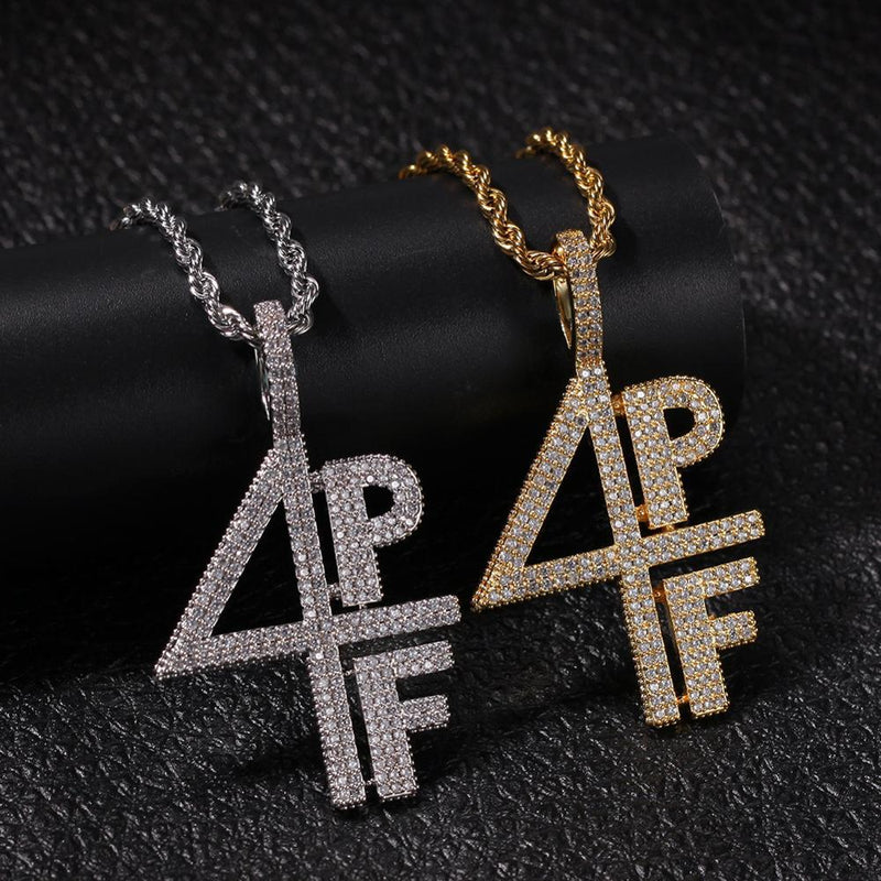 Iced Up London Pendant Iced Out Pendant <br> 4PF Lil Baby <br> (14K Gold)