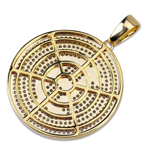 Iced Up London Iced Out Pendant <br> Bitcoin <br> (18K Gold)