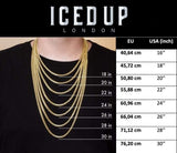 Iced Up London Pendant Iced Out Pendant <br> Custom Bubble Font <br> (White Gold)