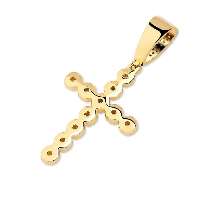 Iced Up London Pendant Iced Out Pendant <br> Diamond Cross <br> (18K Gold)