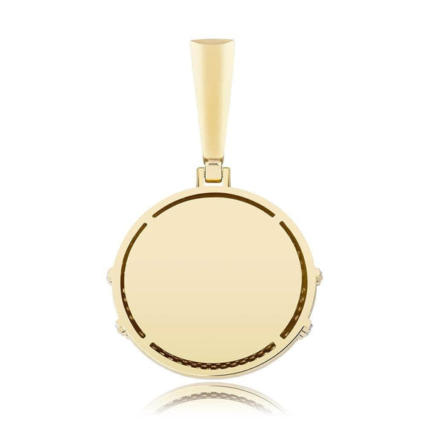 Iced Up London Pendant Iced Out Pendant <br> Face Mask Emoji <br> (18K Gold)