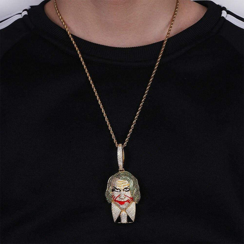 Iced Up London Pendant Iced Out Pendant <br> Joker <br> (14K Gold)
