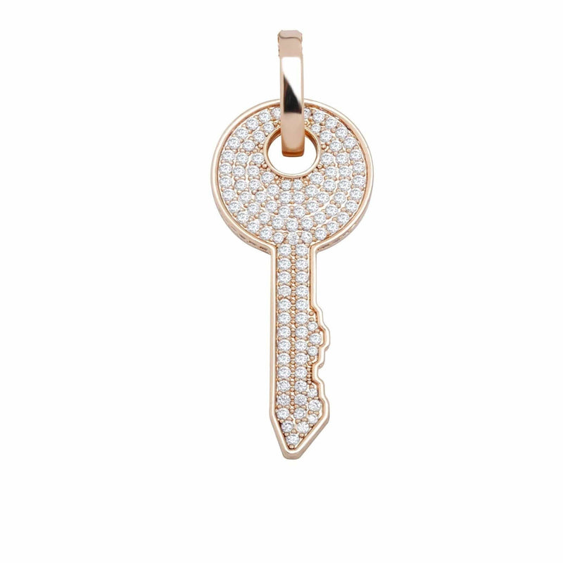 Iced Up London Pendant Rose Gold / 18inch Iced Out Pendant <br> Key <br> (Rose Gold)