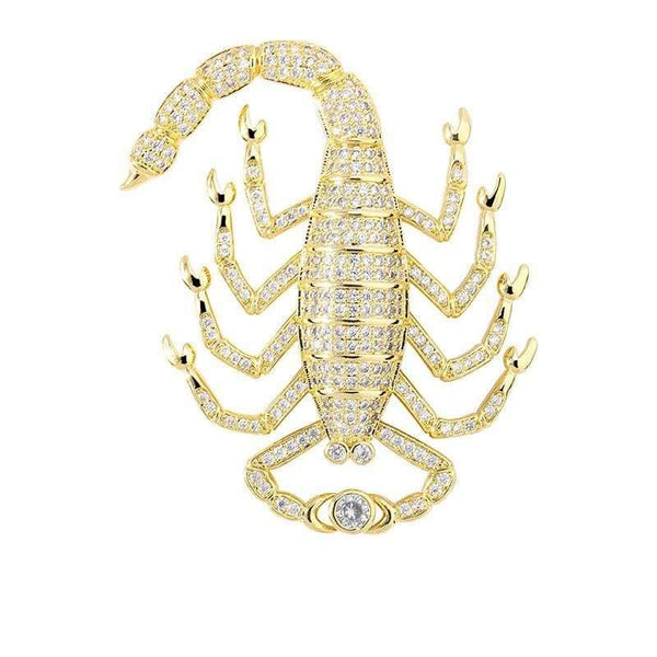 Iced Up London Pendant 18K Gold Plated / Rope Chain / 20inch Iced Out Pendant <br> Scorpion <br> (18K Gold)