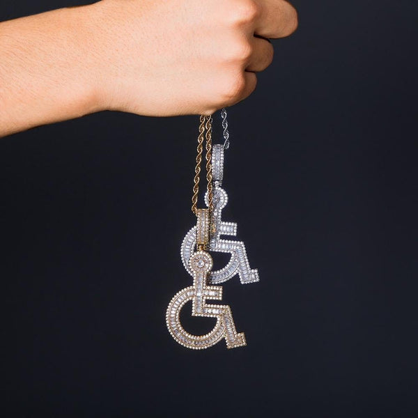 Iced Up London Iced Out Pendant <br> Wheelchair <br> (14K Gold)