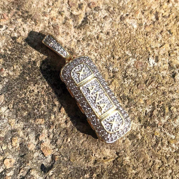 Iced Up London Pendant Iced Out Pendant <br> Xanax <br> (14K Gold)