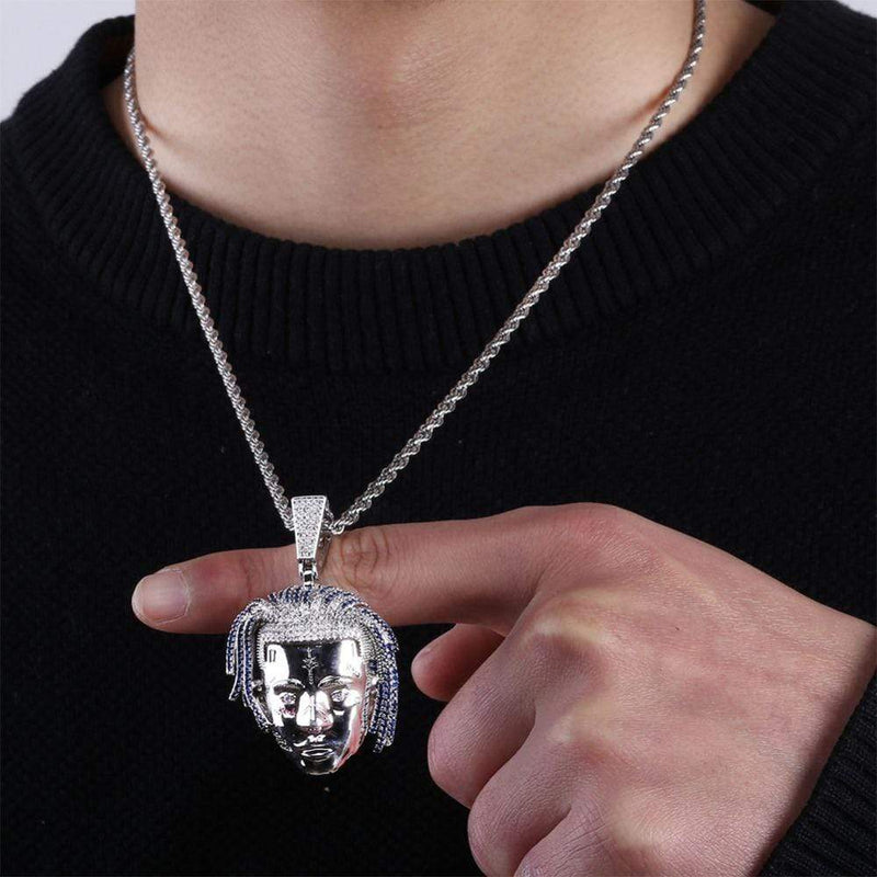 Iced Up London Pendant Iced Out Pendant <br> XXXTentacion <br> (White Gold)