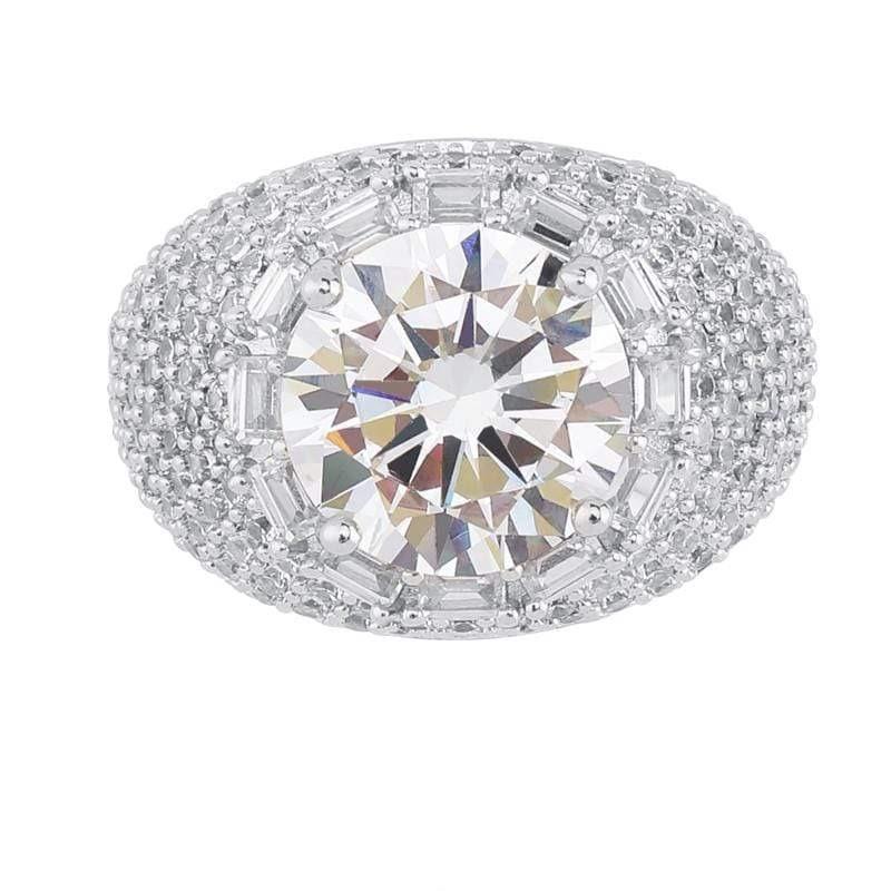 Iced Up London Ring Iced Out Ring <br> Cluster Diamond <br> (14K Gold)