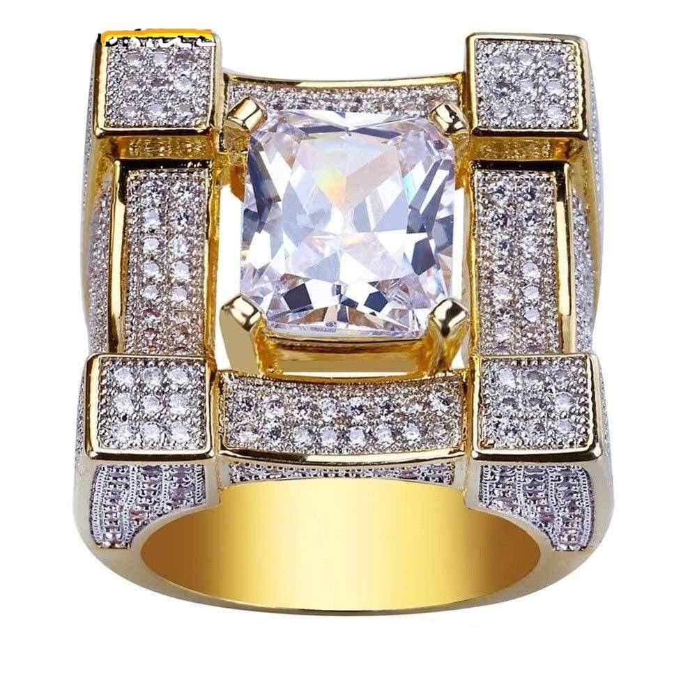 Iced Out Diamond Ring (14K Gold) | Iced Up London
