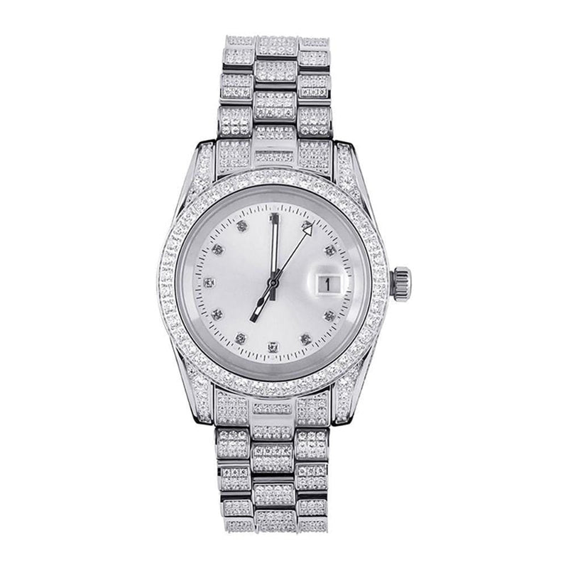 Iced Up London 200363144 Iced Out Watch <br> Automatic <br> (White Gold)
