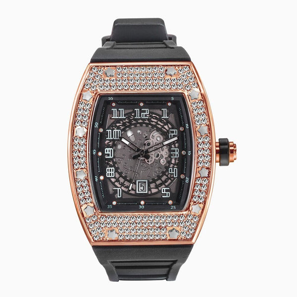 Iced Up London Iced Out Watch <br> Millionaire <br> (Rose Gold)