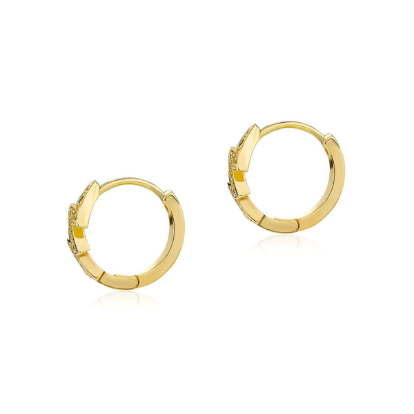 Iced Up London 18K Gold Plated Lightning Charm Earring For Men & Women