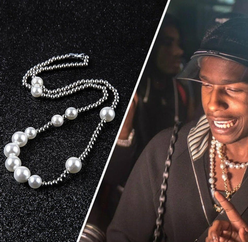 Iced Up London Pearl Necklace <br> Asap Rocky Choker